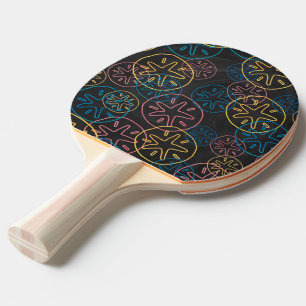 Sand Dollar Linjer Red Gult Blue Pingisracket