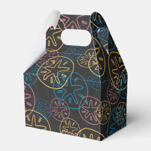 Sand Dollar Linjer Red Gult Blue Presentaskar