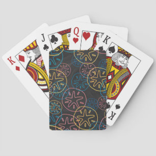 Sand Dollar Linjer Red Gult Blue Spel Kort