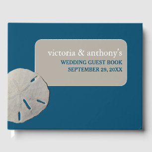 Sand-dollar, Ocean Blue Beach Wedding Gästböcker
