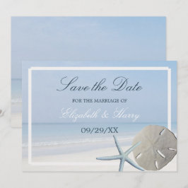 Sand Dollar och Starfish Beach Spara Datumet