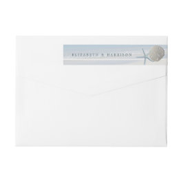 Sand Dollar och Starfish Beach Wedding Etikettband
