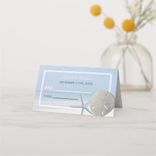 Sand Dollar och Starfish Beach Wedding Placeringskort