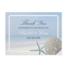 Sand Dollar och Starfish Beach Wedding Tack