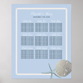 Sand Dollar och stjärtfenans sätesdiagram Poster