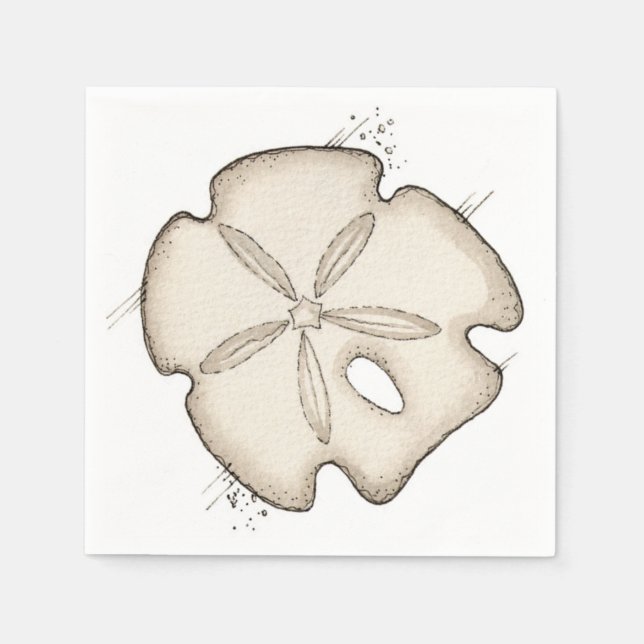 Sand Dollar Pappersservett (Framsidan)