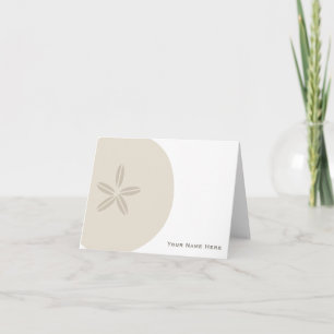 Sand Dollar Personlig Notecard Anteckningskort