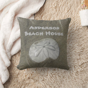 Sand Dollar Photo Coastal Home Beach House Kudde