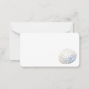 Sand Dollar Photo Flat Note Card Anteckningskort