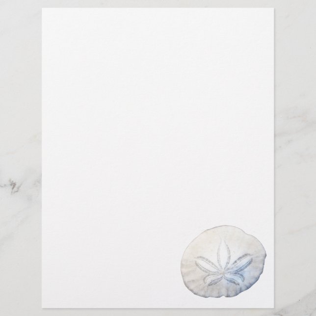 Sand Dollar Photo Stationery Papper (Framsida)