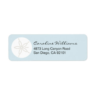 Sand Dollar Returadress Etikett