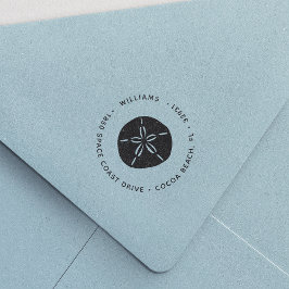 Sand Dollar Returadress Självfärgande Stämpel