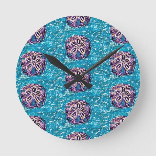 Sand Dollar Round Clock Rund Klocka (Framsida)