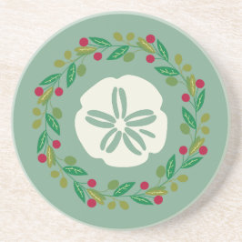 Sand Dollar Seashell-julfransfransfrand Underlägg