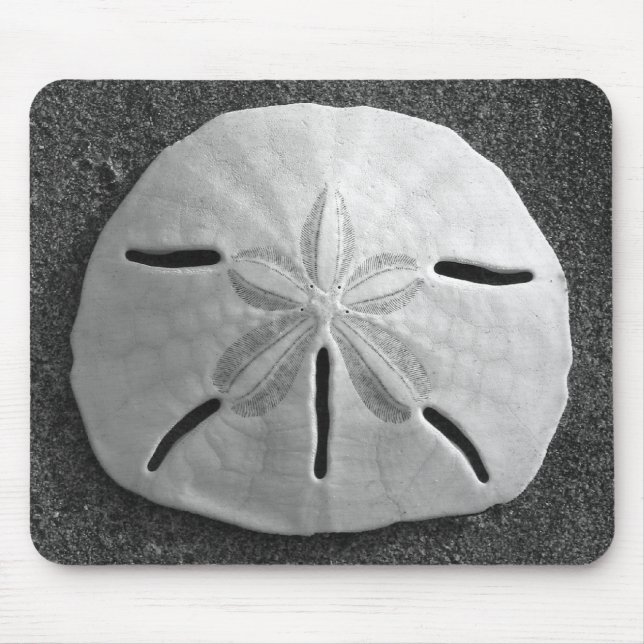 Sand Dollar Seashell Sand Beach Mousepad Musmatta (Framsidan)
