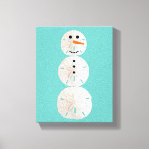 Sand Dollar Snögubbe Canvastryck