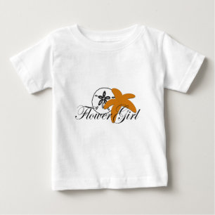 Sand Dollar Starfish Flower Girl T Shirt
