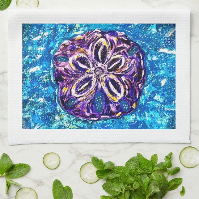 Sand Dollar Tea Towel Kökshandduk (Vikta)