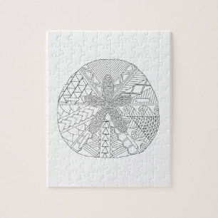 Sand Dollar Vuxen Coloring Puzzle Pussel