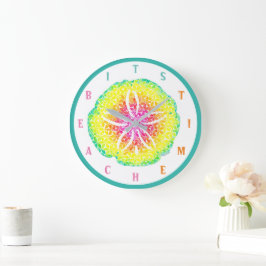 Sand Dollar Wall Clock Stor Klocka
