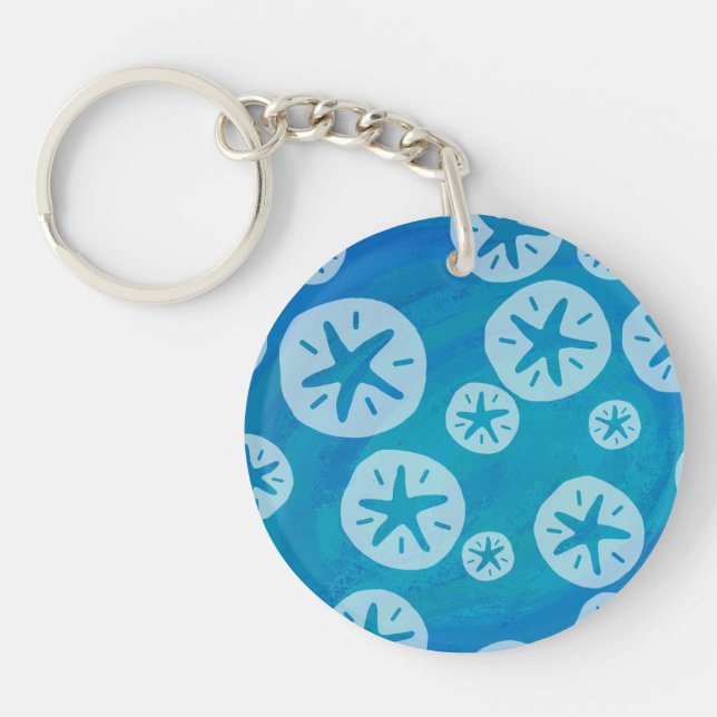 Sand Dollar White och Blue Mönster (Framsidan)