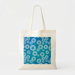 Sand Dollar White och Blue Mönster Tygkasse