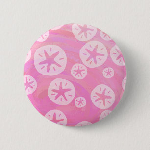 Sand Dollar White och rosa Knapp
