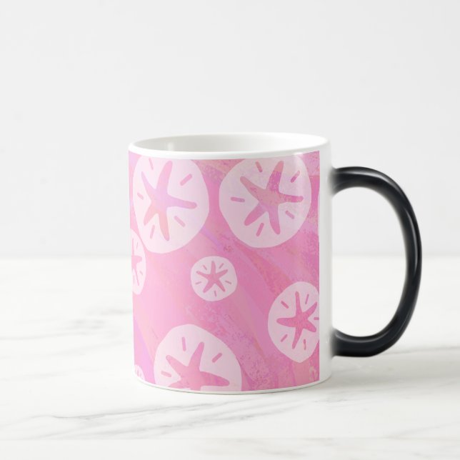 Sand Dollar White och rosa Magisk Mugg (Höger)
