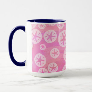 Sand Dollar White och rosa Mugg