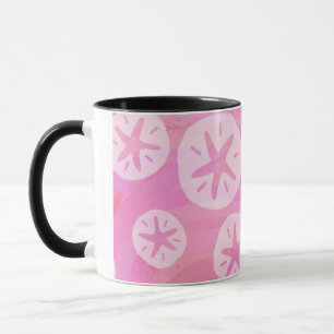 Sand Dollar White och rosa Mugg