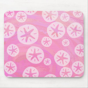 Sand Dollar White och rosa Musmatta