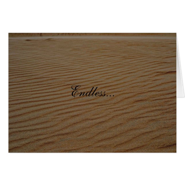 Sand Dune-Abstrakt av Shirley Taylor Hälsningskort (Framsidan Horizontal)