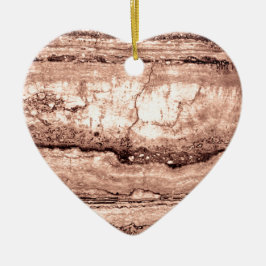 Sand Dune Granite, brunsten sten Julgransprydnad Keramik