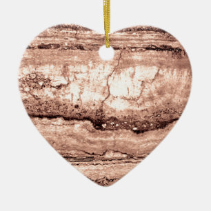 Sand Dune Granite, brunsten sten Julgransprydnad Keramik