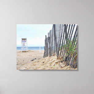 Sand Dune-stränderna i Montauk, NY Canvastryck