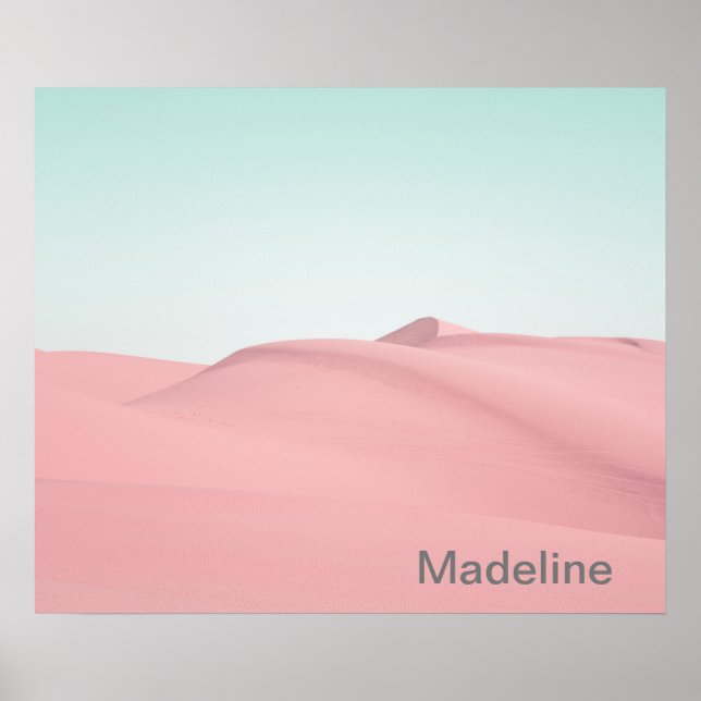 Sand Dunes Desert Himlar Photo Personal Poster (Framsidan)