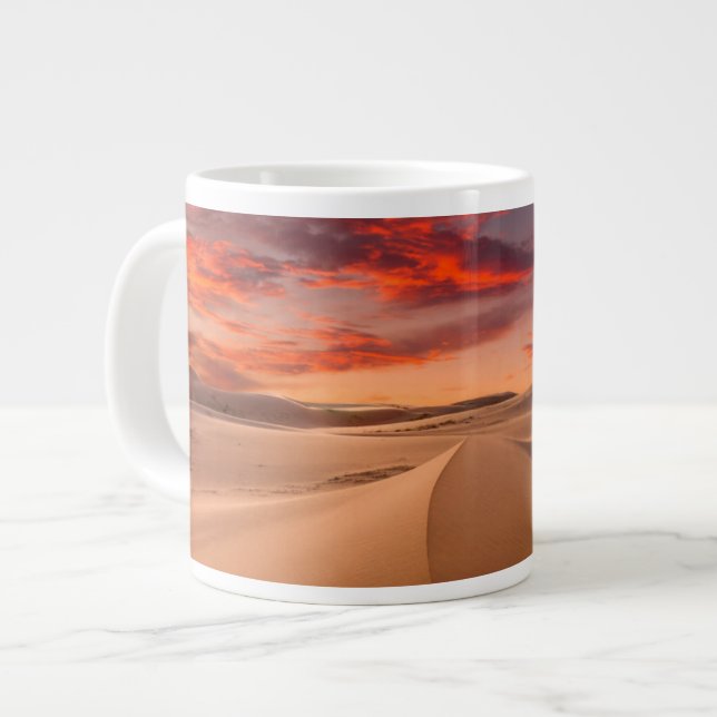 Sand Dunes in the Desert at Sunset Jumbo Mugg (Framsida vänster)