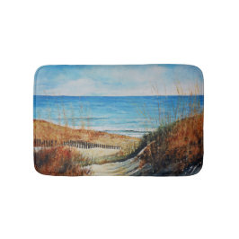 Sand Dunes och Ocean Painting Bath Mat Badrumsmatta