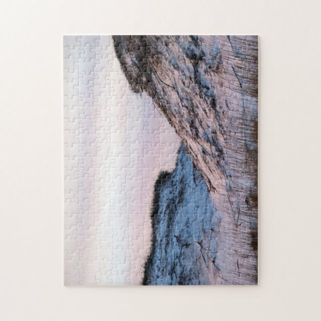 Sand Dunes vid Dusk på en Pussel (Vertikal)