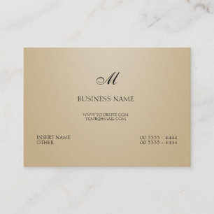 Sand-Elegant och Monogram Visitkort