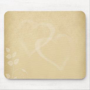Sand Färg Vintage Hearts Musmatta