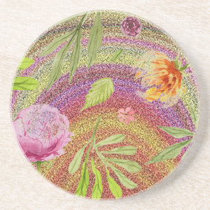 ”Sand Flower” Keramisk Ölkopp Underlägg