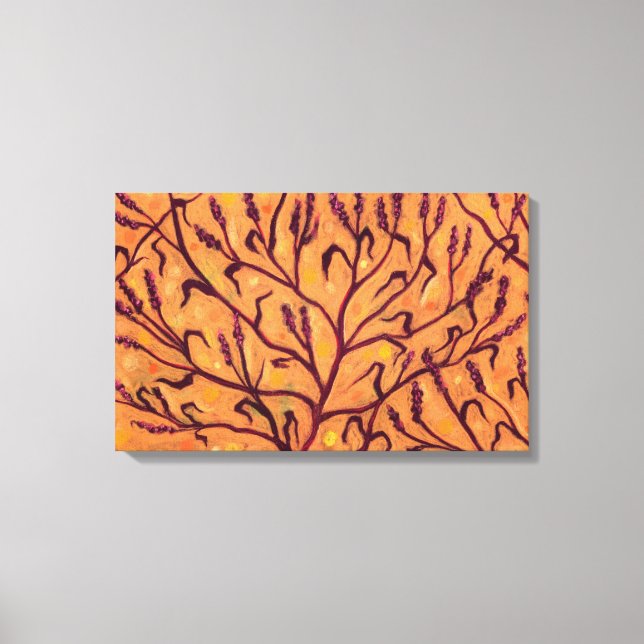 Sand Flower Vatten Pepper Wildblommor Blommigt Art Canvastryck (Framsida)