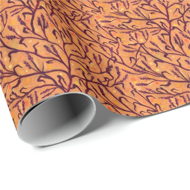 Sand Flower Vatten Pepper Wildblommor Blommigt Art Presentpapper (Rullad Hörn)