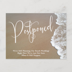 Sand & Foam uppskjutet Beach Wedding Vykort
