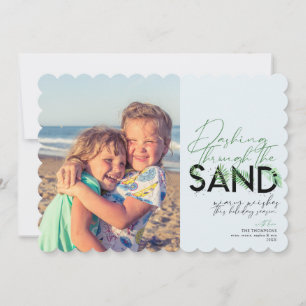 Sand-fotot som blåser igenom julen