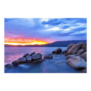 Sand Harbour Sunset Photo Print Fototryck