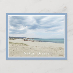 SAND, HAV OCH HIMMEL/NAXOS, GREKLAND/ STRANDPALAPA VYKORT