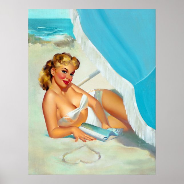 Sand Heart Pin Up Poster (Framsidan)