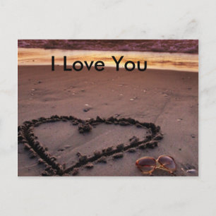 Sand Heart Vykort
